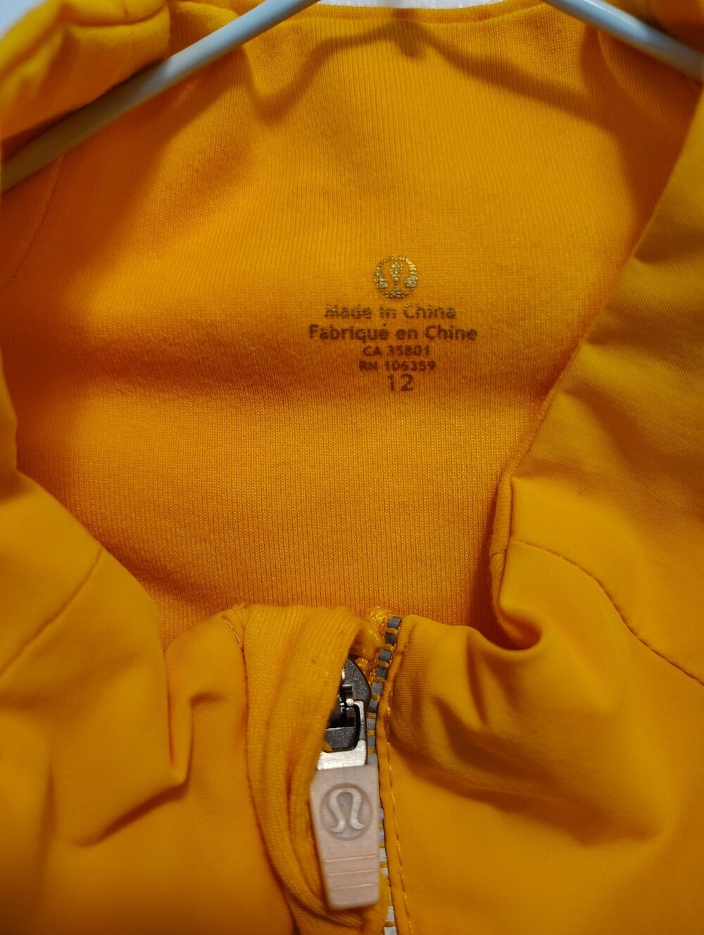 ๐ lululemon athletica Yellow Women's Zip Front Utility Jacket Size Medium - Picture 3 of 5